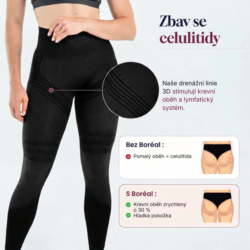 Drenážní 3D legíny: zbav se celulitidy